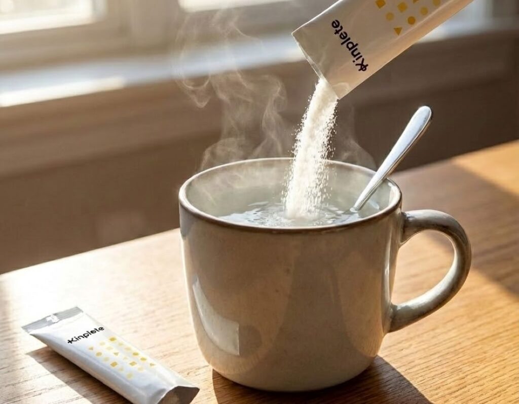 Kinplete(キンプリート)を白湯で飲む